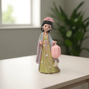 Chinese Palace Girl Figurine - Chinese Home Decor | Cute Lamp Design | Living Room Decor